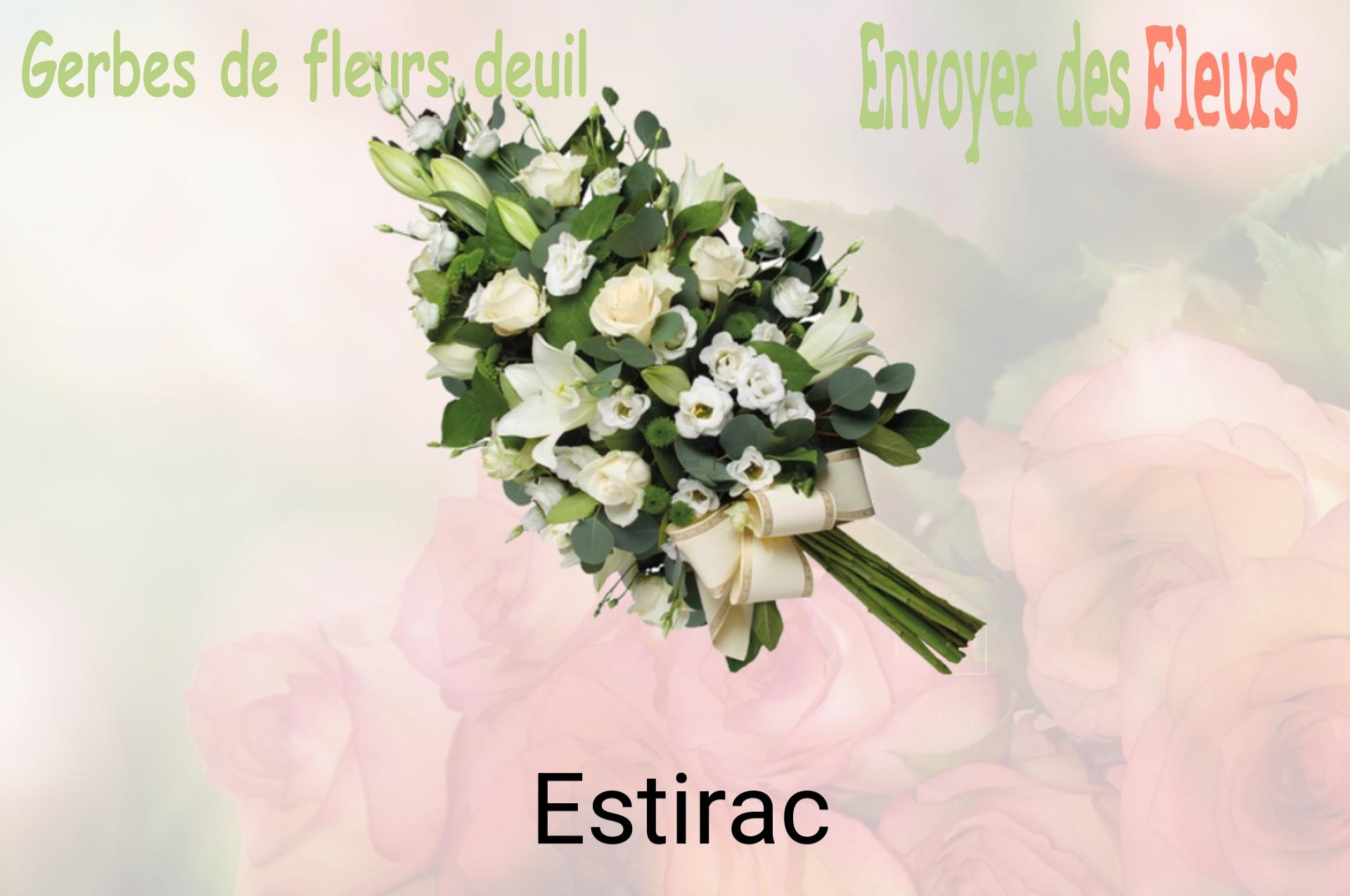 Gerbe de fleurs de deuil livrée à Estirac